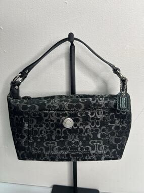 Coach | Bags | Coach F564 Black Pebbled Leather Hobo Duffle